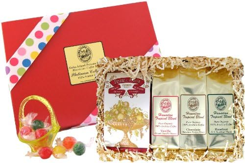 Kona Hawaiian Gourmet Coffee Gifts for Christmas and All Occasions