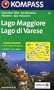 Carte touristique : Lago Maggiore, Lago di Varese
