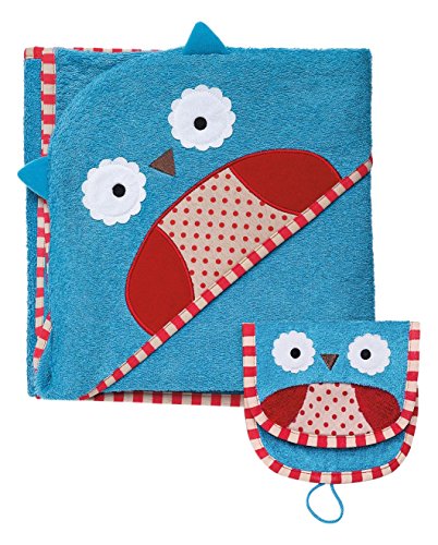 Skip hop zoo towel and mitt sets, otis owl
