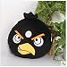 Lujex (TM) Muff Black Angry Birds Plush Toy Dolls Covered Hand Car Cushion Pillow