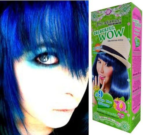 Hair Color Permanent Hair Cream Dye Indigo Blue