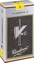 Vandoren V-12 Advanced Bb Clarinet Reeds, Strength 3 Box of 10