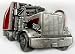 Longnose Enamel Pewter Truck Buckle