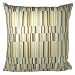 16 Inch Bandwidth Striped Decorative Throw Pillow with Removable Cover