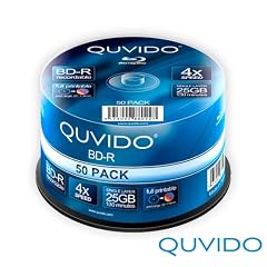 50 QUVIDO BD-R 25GB 4x Full Printable in Spindel // RiTEK