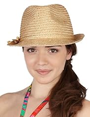 Wide Brim Bow Trilby Hat