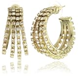 Rodrigo Otazu DNA Rings of Clear Crystal Post Hoop 