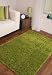 VIBRANT GREEN SOFT LUXURY SHAGGY RUG 5 SIZES AVAILABLE 110cmx160cm (3ft7" x 5ft3")