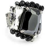 Sorrelli Midnight Moon Adjustable Cocktail Rin