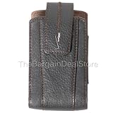 BlackBerry Bold Curve Storm Torch Tour Leather Case Belt Clip Swivel Holster Brown Cover [Retail Packaging]