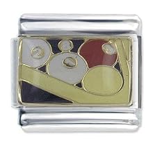 Billiard Balls Color Italian Charms Bracelet Link