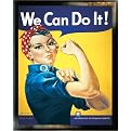 We Can Do It Rosie the Riveter Framed Print - 26x38"