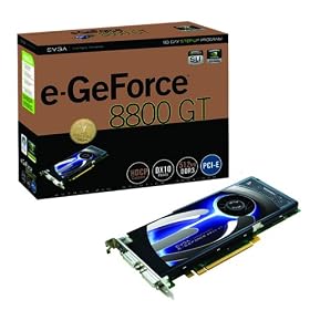 EVGA 512-P3-N801-AR e-GeForce 8800 GT 512MB DDR3 PCI-E 2.0 Graphics Card