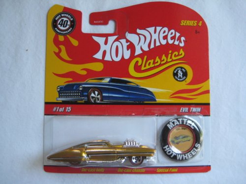 Cover image : Hotwheels Classics Series 4 40th Anniversary #1 of 15 Evil Twin Neet Streeter 1:64 Scale Die Cast Metal Car with Commemorative Button