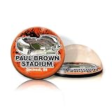 NFL Cincinnati Bengals Round Crystal Magnetized Paperweight