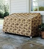 Outdoor Furniture All-Weather Cover for Love Seat in Leaf Print Outdoor Furniture All-Weather Cover for Love Seat in Leaf Print