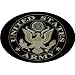 Knock Out Hitch Covers 703 United States Army Hitch Cover with Black High Impact Automotive Plastic Body