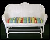 Salem Harbor 3 Piece Resin Wicker Glider Set - White