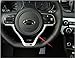 Salusy Stainless Steel Steering Wheel Cover MoldingTrim For KIA Sportage 2017