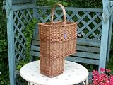 WICKER STAIR BASKET TRADITIONAL WEAVE