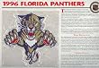1996 Florida Panthers Official Patch on Team History Card