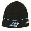 Carolina Panthers Black & Pinstripe Knit Beanie