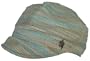 Christys' Crown "Tootie" Summer Newsgirl Driver Jockey Cap Limited Edition Christy's Joc (AQUA / TAN / WHITE)