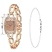 Xinge Women's Rose Gold Tone Bangle Watch and Bracelet Set Analog Quartz 4 PiecesXG592R/225458