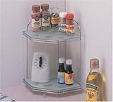 強化ガラス製コーナーラック ラフランス