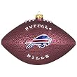 BUFFALO BILLS 5" Hand-Painted Blown Glass Football CHRISTMAS ORNAMENT