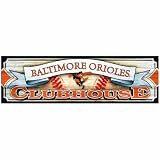 MLB Baltimore Orioles 9-by-30 Wood Sign