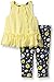 Calvin Klein Baby-Girls Chiffon with Jersey Lining Yellow Tunic and Leggings