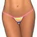 Espiral Women's Classic Y-Back Thong Rainbow Small/Medium