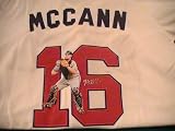 BRIAN MCCANN SIGNED AUTOGRAPHED JERSEY ATLANTA BRAVES COA + PROOF PHOTO