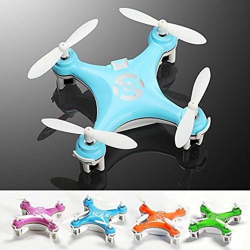 Brotechno Quadcopter Drone Rc Helicopter Quad Copter Toy - Micro Mini Nano Size - 3d Flip Air Light Show - 6 Axis Gyro - 4 Channels Radio Control - 2.4 Ghz 100 Ft Range - "Smallest Quadcopter in the World" (Color: Orange, Green, Blue, White,pink) Cx-10 Mini 29mm Diameter 4ch 2.4ghz 6 Axis Gyro Rc Quadcopter UFO RTF (Blue)