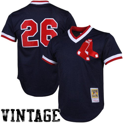 Mitchell & Ness Wade Boggs Boston Red Sox Authentic Throwback Jersey - Navy Blue (Large)