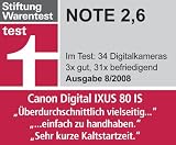 Canon Digital IXUS 80 IS Camera - Pink (8.0MP, 3 xOptical Zoom) 2.5" LCD