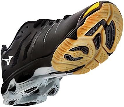 Mizuno Wave Lightning Z Women's Volleyball Shoes - Black &amp; Silver (Women's 7)