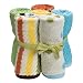 Home Striped Solid WashClothes 6-pk. - Multicolor (12x12")&nbsp;