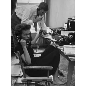 Ford Modeling Agency Co-Owners Gerard Ford and His Wife Eileen Manning 4 Telephones Premium Photographic Poster Print