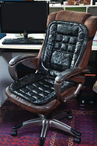 Leather Lumbar Support Cushion - Black