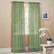 2 Piece Solid Sage Green Sheer Window Curtains/drape/panels/treatment 60w X 84l