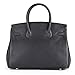 Fengyaqiandai BK Style Women's Genuine Leather Classic Litchi Grain Top-handle-bags