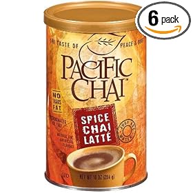 Pacific Spice Chai Latte Mix, 10-Ounce Canisters (Pack of 6)