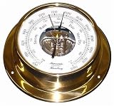 Details zu "Schiffs Barometer 110 mm Messing leicht" Details zu "Schiffs Barometer 110 mm Messing leicht"
