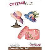 CottageCutz Die with Foam, 4 by 6-Inch, Elegant Hat Box
