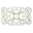 Iron Scroll Fireplace Screen - Lime Green