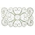 Iron Scroll Fireplace Screen - Lime Green