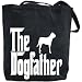 Canvas Tote Bag Black  The Dogfather Greater Swiss Mountain Dog  Dog