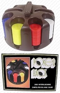 Poker Chip Set - 200 Chips & Carousel